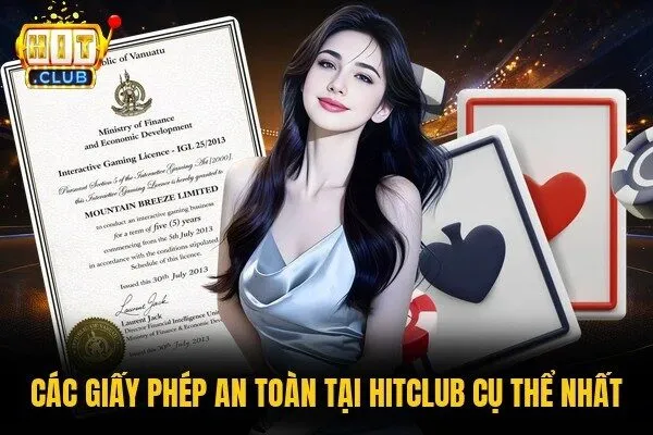Giấy Phép Hoạt Động An Toàn Tại HITCLUB Đảm Bảo Uy Tín 2 Các giấy phép an toàn tại HITCLUB cụ thể nhất